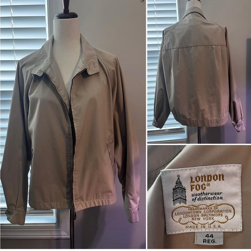 London Fog Tan Utility Jacket
